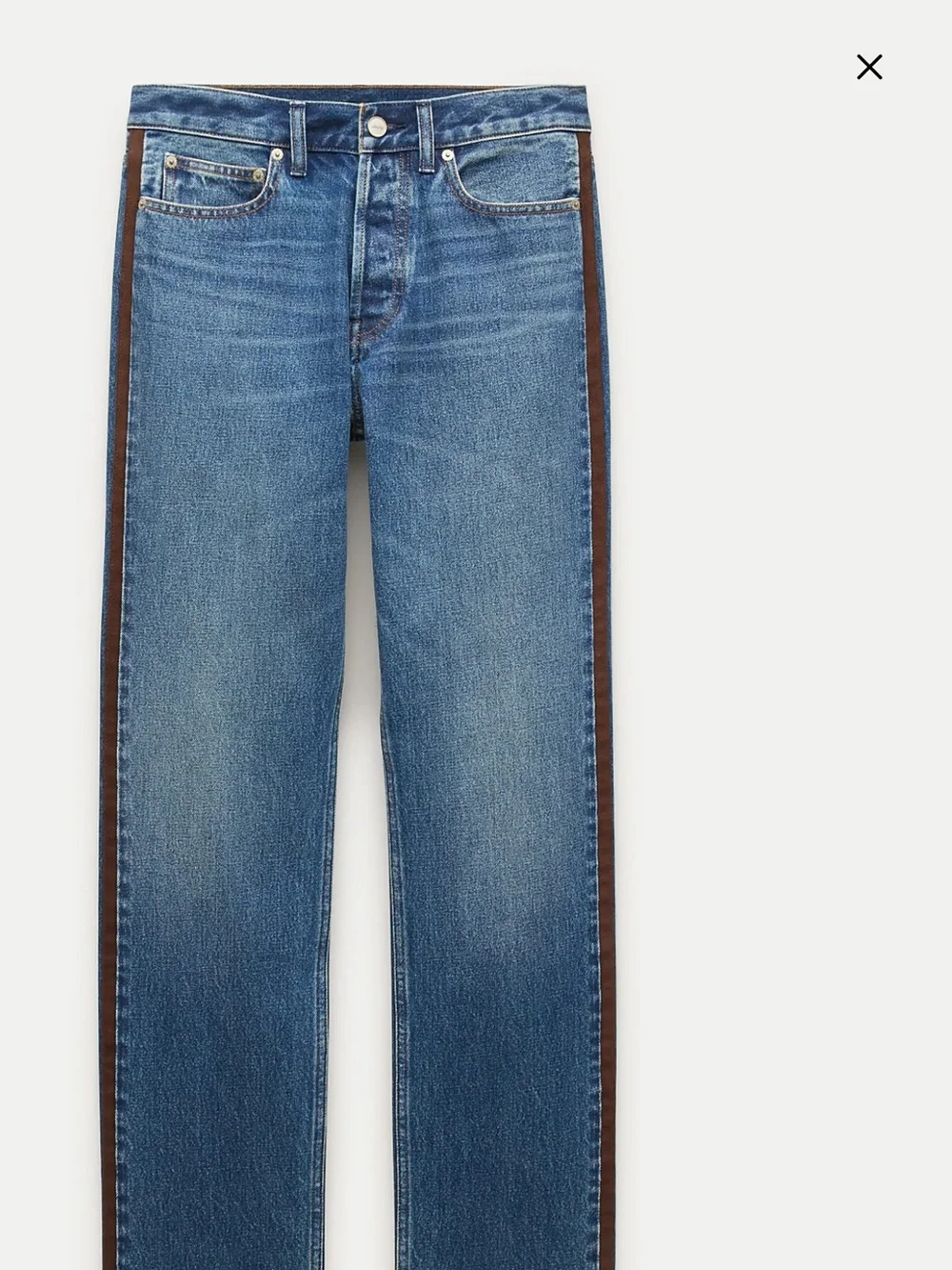J. Crew Jesse relaxed-straight jean with suede stripe NWT